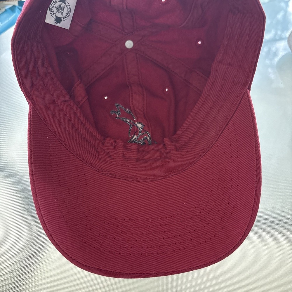 Budweiser Jersey Shore Hat Cap Blood Red Slide Adjustment OSFA - Picture 3 of 4